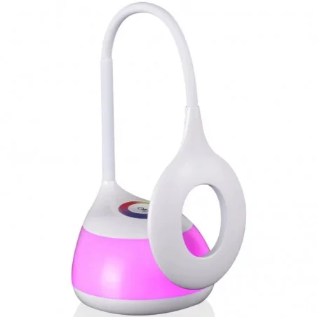 Lampki-biurkowe - 311191 lampka led na biurko z funkcją lampki nocnej 3000k+rgb galactic led polux-goldlux 