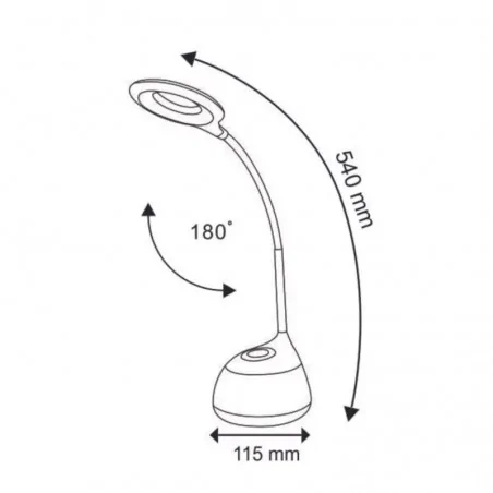 Lampki-biurkowe - 311191 lampka led na biurko z funkcją lampki nocnej 3000k+rgb galactic led polux-goldlux 