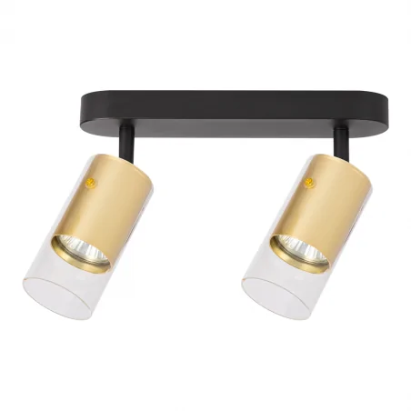 Lampy-sufitowe - ml0691 podwójna lampa sufitowa listwa 26cm 2xgu10 ricky eko-light 