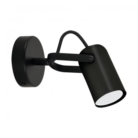 Kinkiety-do-salonu - czarna oprawa ścienno-sufitowa na żarówkę gu10 max.25w lofta 04393 ideus-struhm 