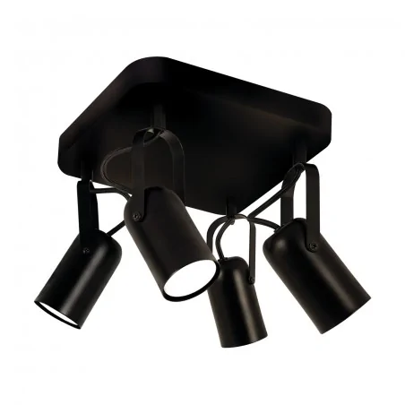 Kinkiety-do-salonu - oprawa ścienno-sufitowa poczwórna w kolorze czarnym 4xgu10 max.4x25w lofta 04396 ideus-struhm 