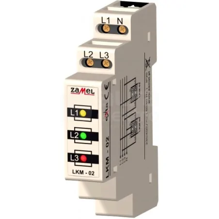 Liczniki-energii-elektrycznej - / lkm-02-40 wskaźnik zasilania led ip20 zamel 