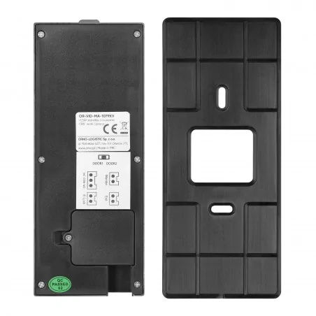 Wideodomofony - zestaw wideodomofonowy jednorodzinny 2-żyłowy tuyasmart z ekranem dotykowym 8'' xiran or-vid-ma-1079/b orno 