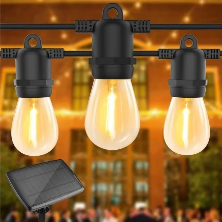 Swiecace-kule-i-girlandy - girlanda led solarna 10 led 10m okrągła 