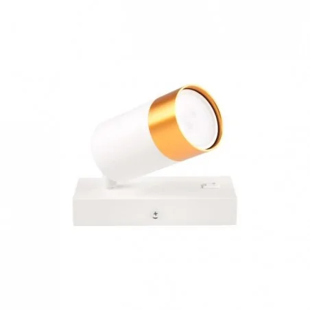 Kinkiety-do-salonu - biało-złoty kinkiet klemens gu10 1629 lvt 