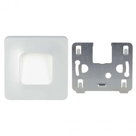 Oswietlenie-schodowe-zimna-barwa - / teti 17-141-81 srebrna oprawa led 12v ac 0,7w 5900k zamel 