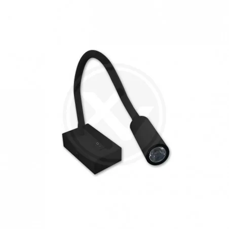 Kinkiety-do-salonu - nowoczesny czarny kinkiet leo led 3w 4000k 1739 lvt 