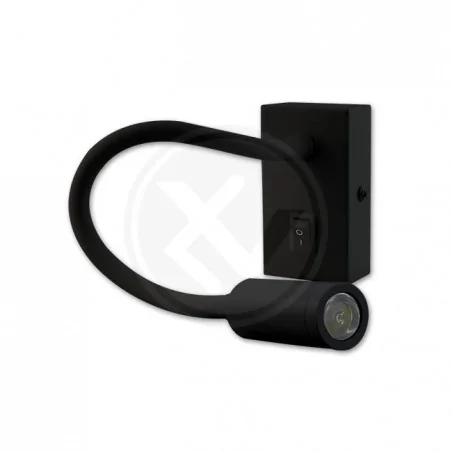 Kinkiety-do-salonu - nowoczesny czarny kinkiet leo led 3w 4000k 1739 lvt 