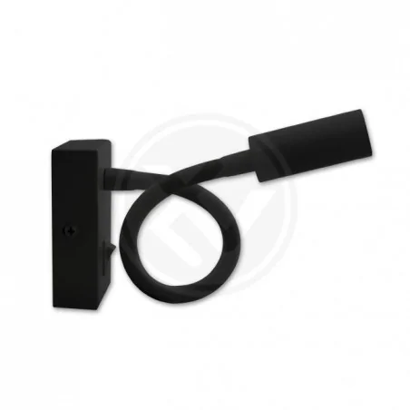 Kinkiety-do-salonu - nowoczesny czarny kinkiet leo led 3w 4000k 1739 lvt 