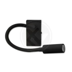 Kinkiety-do-salonu - nowoczesny czarny kinkiet leo led 3w 4000k 1739 lvt 