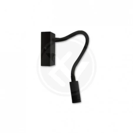 Kinkiety-do-salonu - nowoczesny czarny kinkiet leo led 3w 4000k 1739 lvt 