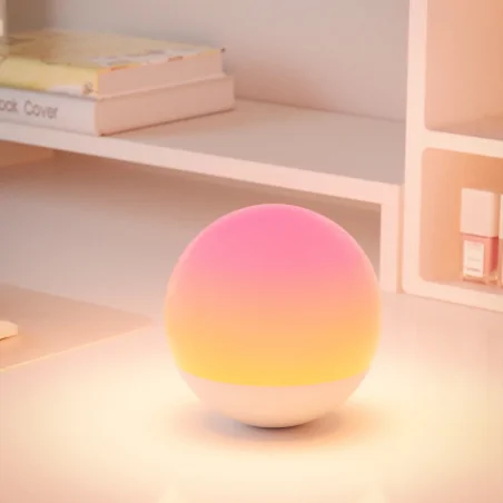 Lampki-nocne - 325433 lampka stołowa kula rgb kolorowe światło candy polux-goldlux 