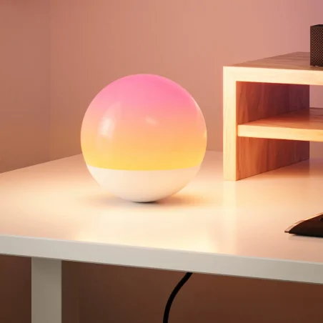 Lampki-nocne - 325433 lampka stołowa kula rgb kolorowe światło candy polux-goldlux 