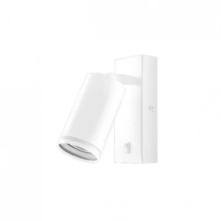 Kinkiety-do-salonu - biały kinkiet do czytania ring gu10 0932 lvt 