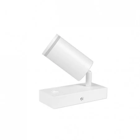 Kinkiety-do-salonu - biały kinkiet do czytania ring gu10 0932 lvt 