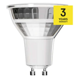 Gwint-trzonek-gu10 - zq8e17 żarówka led srebrna mr16/gu10 3w-32w 345lm ciepła biel emos 