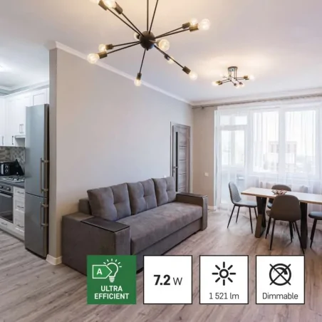 Gwint-trzonek-e27 - zf5167 mocna żarówka led-owa 7,2w odpowiednik 100w filament a60 1521lm ciepła biel classic emos 