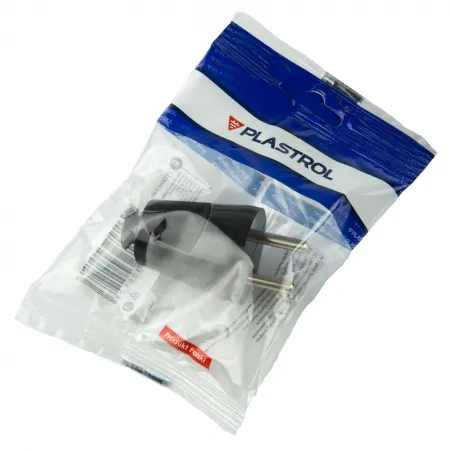 Rozgalezniki - wtyczka prosta czarna rozbieralna wt-30 plastrol 