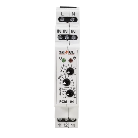 Przekazniki-czasowe - przekaźnik czasowy wielofunkcyjny 230v ac pcm-04 zamel 