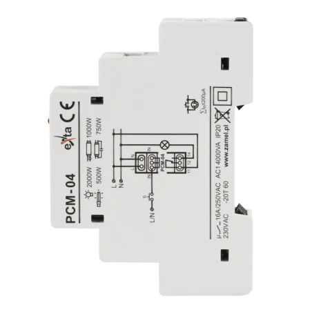 Przekazniki-czasowe - przekaźnik czasowy wielofunkcyjny 230v ac pcm-04 zamel 
