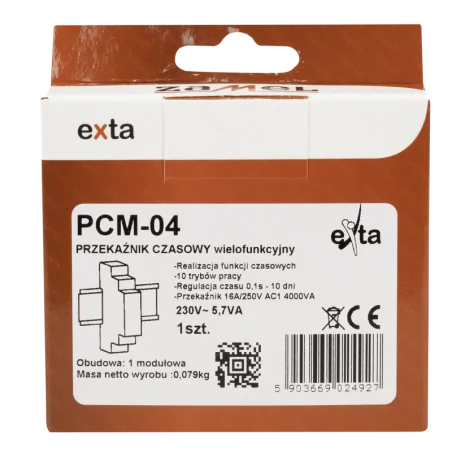 Przekazniki-czasowe - przekaźnik czasowy wielofunkcyjny 230v ac pcm-04 zamel 