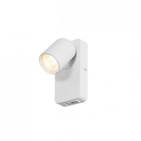 Kinkiety-do-salonu - biały kinkiet do czytania timo gu10 usb a+c 0468 lvt 