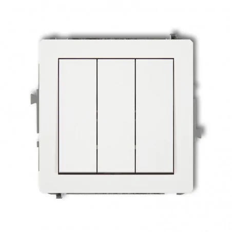Wylaczniki-potrojne - włącznik potrójny podtynkowy biały mat deco 25dwp-7 karlik 