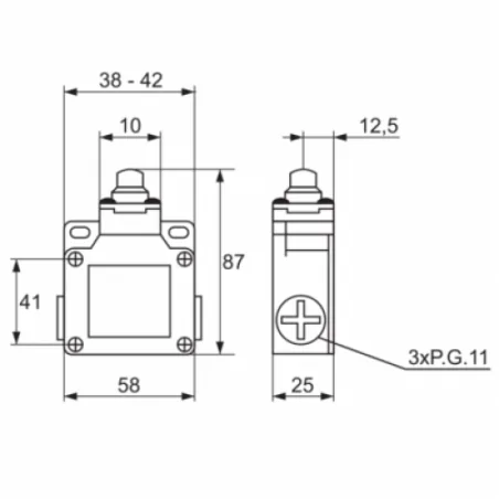 Wylaczniki-krancowe - wyłącznik krańcowy csa-001 46a001 elmark 