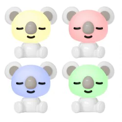 Oswietlenie-do-pokoju-dzieciecego - dzięcięca lampka nocna led koala ze światłem 4000k+rgb 325648 polux-goldlux 