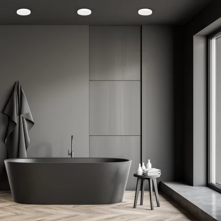 Plafony - ekp0470 biały plafon hermetyczny led 18w 4000k ip65 vera eko-light 