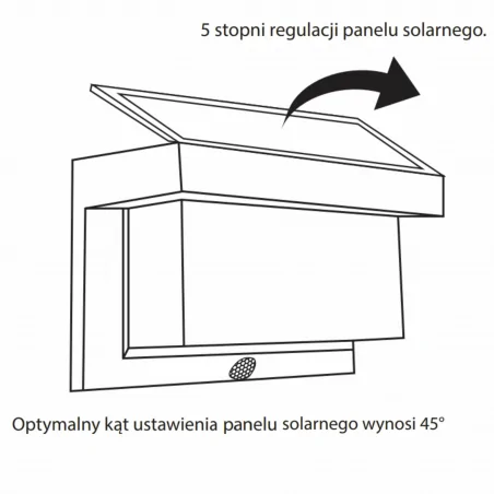 Lampy-solarne - 325464 kinkiet elewacyjny solarny z czujnikiem ruchu tony polux-goldlux 