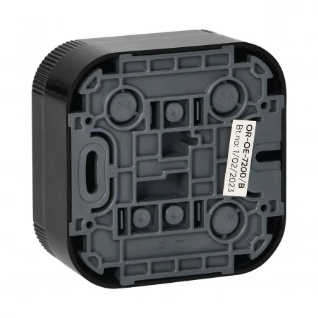 Wylaczniki-jednobiegunowe - or-oe-7200/b włącznik pojedynczy natynkowy czarny ip20 todo orno 