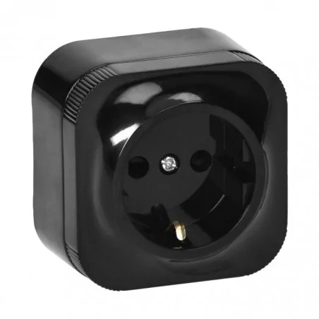 Gniazda-pojedyncze-natynkowe - or-oe-7205(gs)/b gniazdo pojedyncze  schuko natynkowe czarne ip20 todo orno 