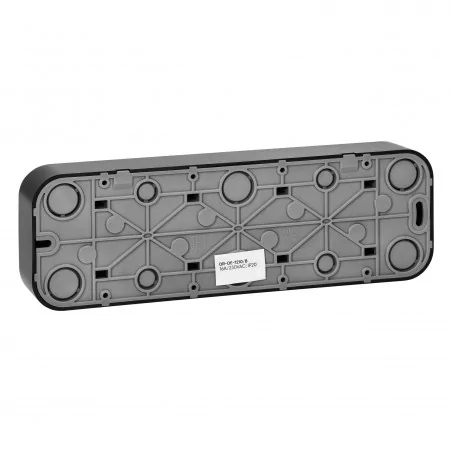 Gniazda-potrojne-natynkowe - or-oe-7210/b gniazdo poczwórne natynkowe 2p+z ip20 16a 230v ac czarny todo orno 