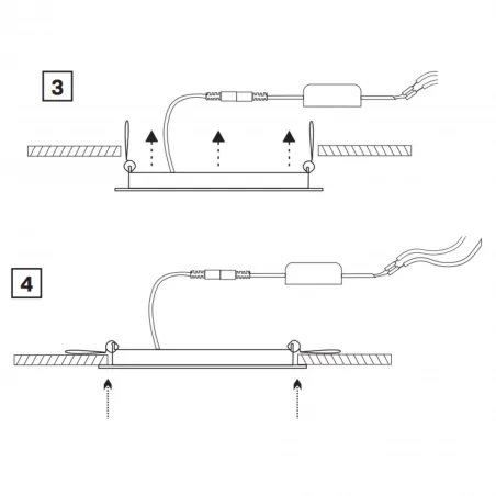 Panele-led - 324122 okrągła oprawa led podtynkowa 4000k 14w rigel polux-goldlux 