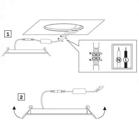 Panele-led - 324115 podtynkowa panel led okrągły o mocy 10w 4000k rigel polux-golglux 
