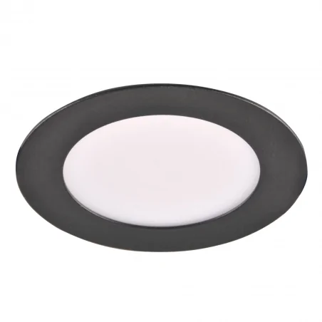 Panele-led - 324108 panel led okrągły czarny 4,8w 4000k natynkowy rigel polux-goldlux 