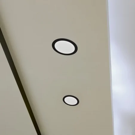 Panele-led - 324108 panel led okrągły czarny 4,8w 4000k natynkowy rigel polux-goldlux 