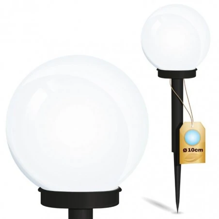 Lampy-solarne - lampka solarna wbijana naziemna kula o średnicy 25cm atris lumsol1022 lumiled 