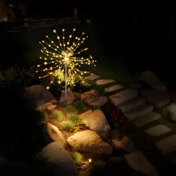 Lampy-solarne - lampa ogrodowa led solarny dmuchawiec lotus 80 cm 3000k lumiled 