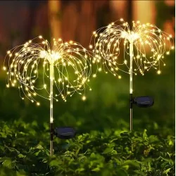 Lampy-solarne - lampa ogrodowa led solarny dmuchawiec lotus 80 cm 3000k lumiled 
