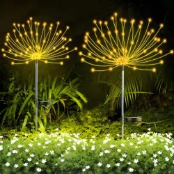 Lampy-solarne - lampa ogrodowa led solarny dmuchawiec lotus 80 cm 3000k lumiled 