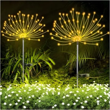 Lampy-solarne - lampa ogrodowa led solarny dmuchawiec lotus 80 cm 3000k lumiled 