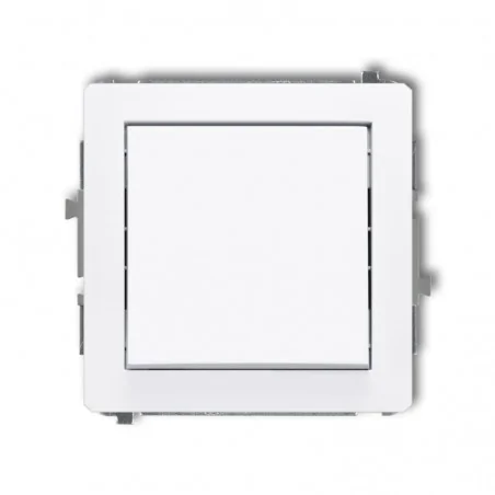 Wylaczniki-krzyzowe - 25dwp-6.1 włącznik krzyżowy bez piktogramu biały mat karlik deco 