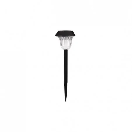 Lampy-solarne - lampka solarna led ip44 czarna 5500k-6000k vr100 0315 lvt 