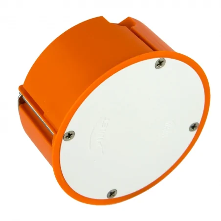 Puszki-podtynkowe - puszka podtynkowa do pustych ścian pomarańczowa p-80f simet 