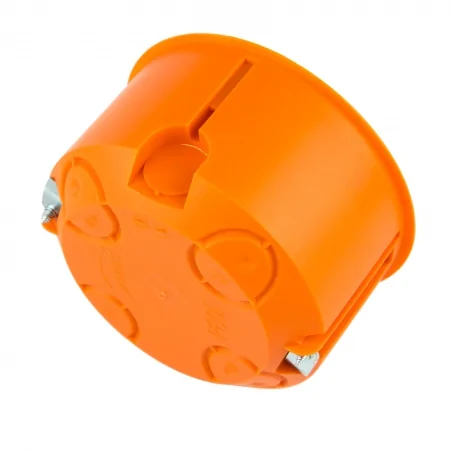 Puszki-podtynkowe - puszka podtynkowa do pustych ścian pomarańczowa p-80f simet 