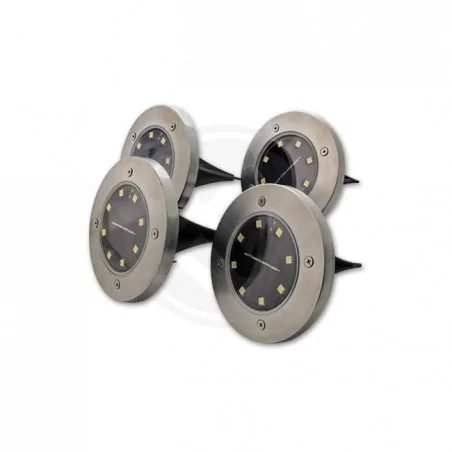 Lampy-solarne - komplet 4 sztuk lampek solarnych dogruntowych 7126 lvt 