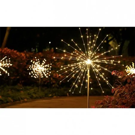 Lampy-solarne - lampka solarna wbijana do ogrodu dmuchawiec 84cm ciepłe światło 3000k 3174 lvt 