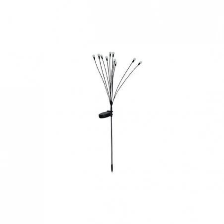 Lampy-solarne - lampka solarna ogrodowa wbijana gałązki z kuleczkami z ciepłym światłem 10xled 3659 lvt 